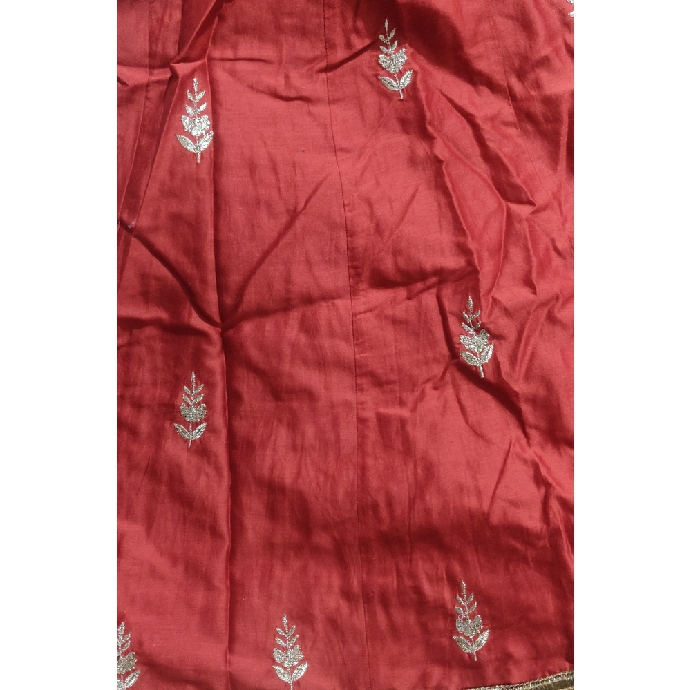 Biba silk anarkali suit set - Picture 10 of 10